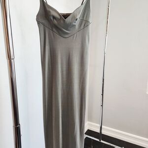 Arden B Slate Gray Slip Dress